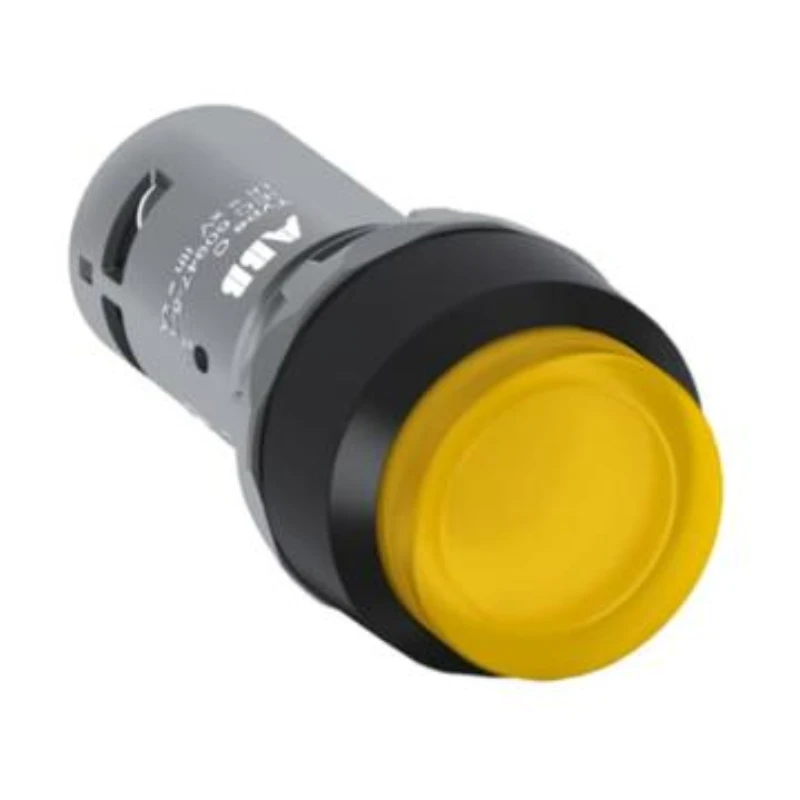 ABB CP series flat-top button with illuminated plastic ring, CP1-11Y-10 10103847