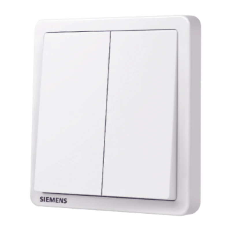 SIEMENS 10AX 2-position single-pole switch, 5TA14213NC01, elegan white, Adela series.
