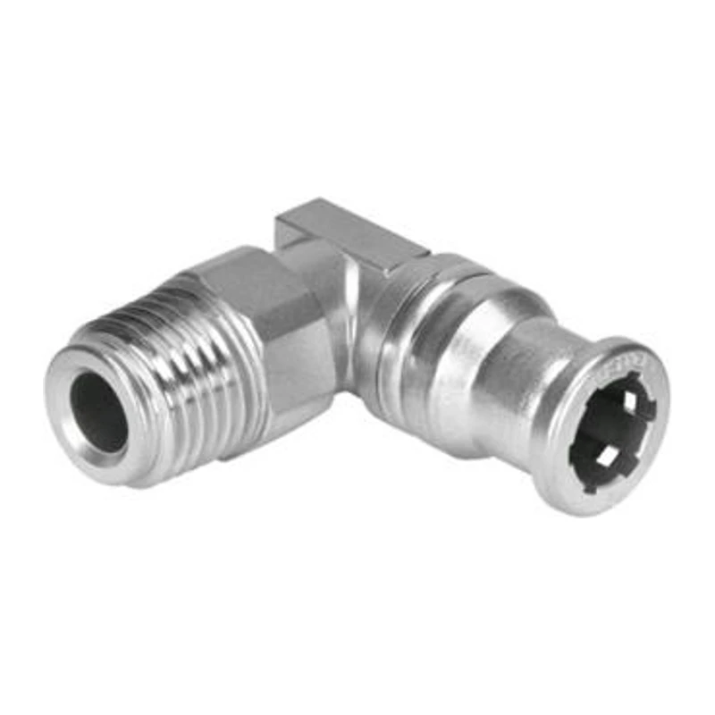Festo L-shaped stainless steel external thread quick coupling, CRQSL-1/8-4, 132598