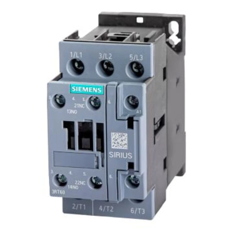 SIEMENS 3RT5/6 AC Contactor (AC Coil), 3RT6023-1AN20 AC220V 50/60HZ 9A 1NO/1NC 3RT60231AN20