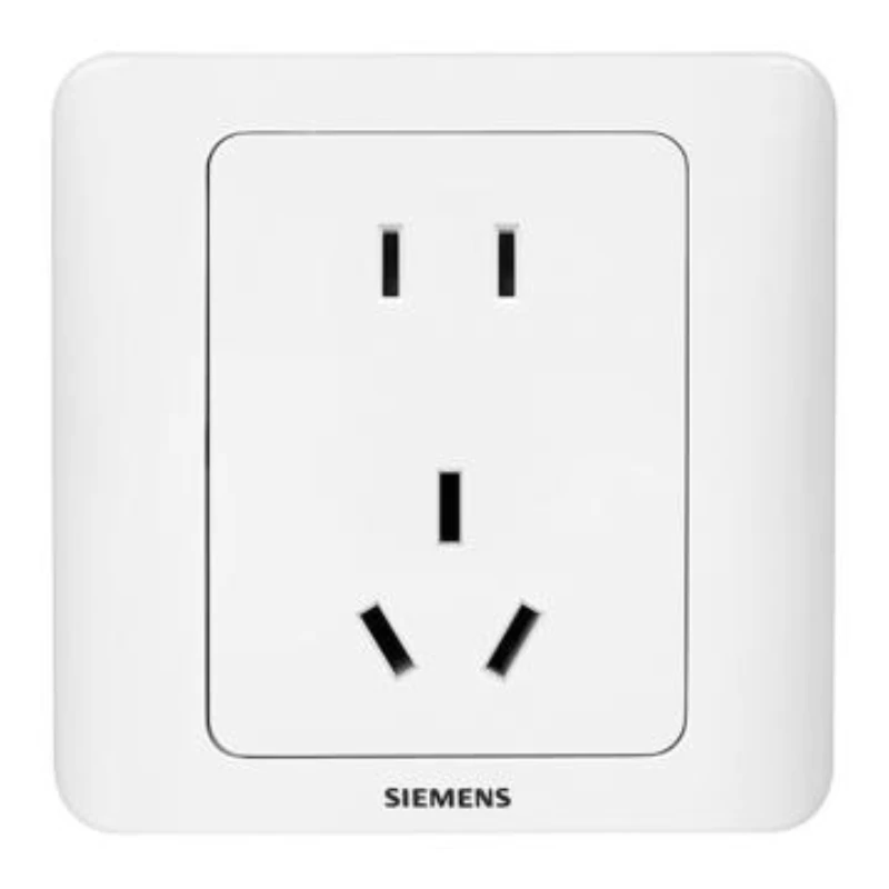 SIEMENS 86-type Vision 5-hole socket, 5UB8214-3NC01, white, 10A