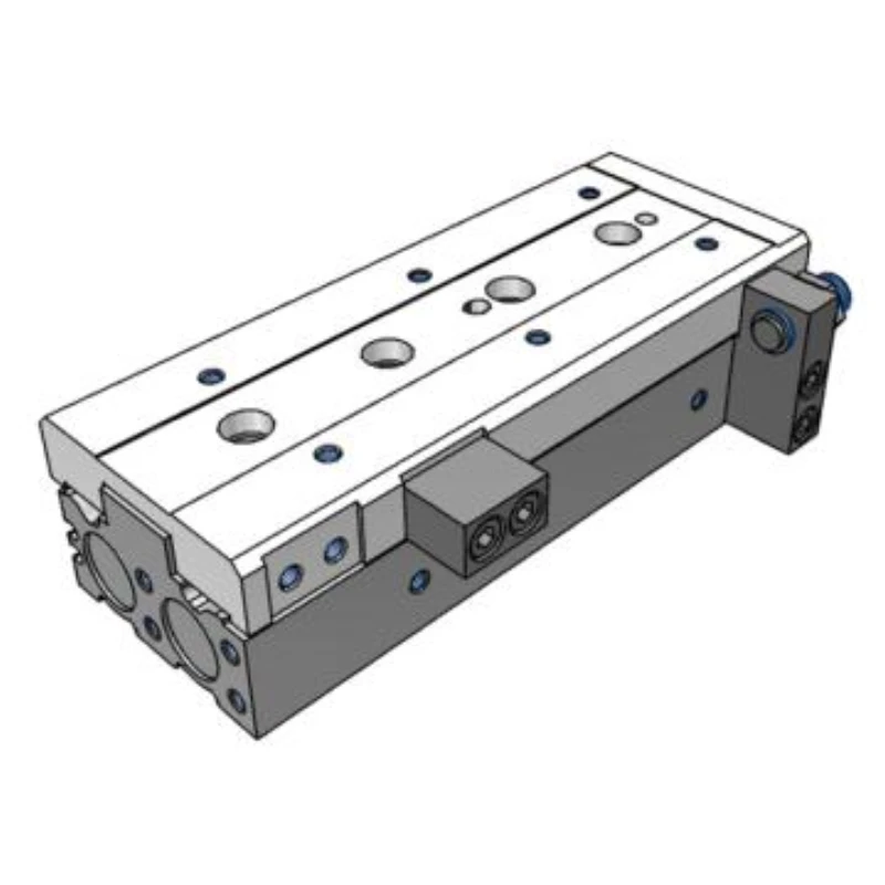 SMC slide cylinder, MXS16-30AS win-cylinder ype, adjustable fron end stroke.