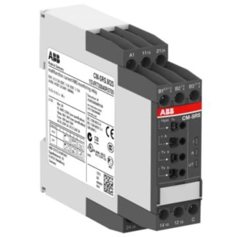ABB CM Single-Phase Current Monitor, CM-SRS.M2S, 2c/o, 0.3-15A, 24-240VAC/DC 10059734