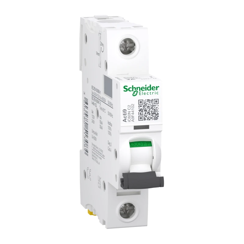 A9F44102 Acti9 iC60N 1P 2A C Miniature Circuit breaker