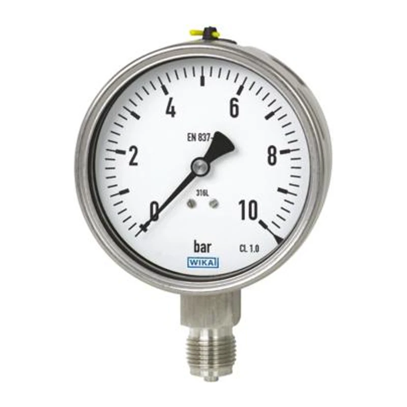 WIKA diaphragm pressure gauge, 233.50.063 with PTFE diaphragm.