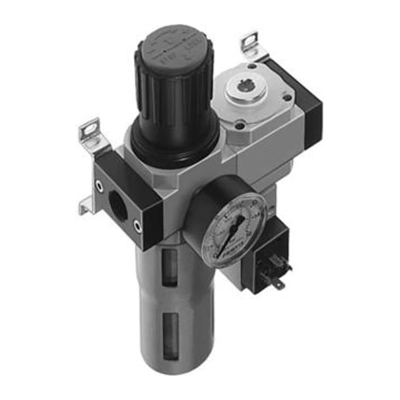 Festo LFR Filtered Reduced Pressure Gas Treatment System, LFR-1/2-D-MIDI-KE-A, 185764