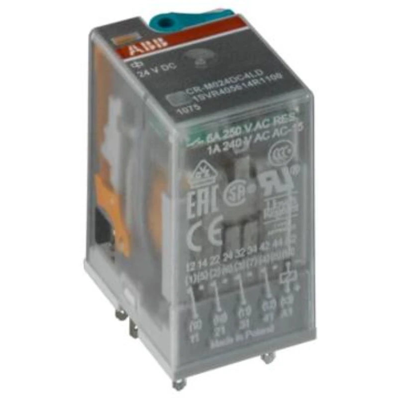 ABB CR-M Plug-in Intermediate Relay (with Test Button), CR-M024DC3L 10050168