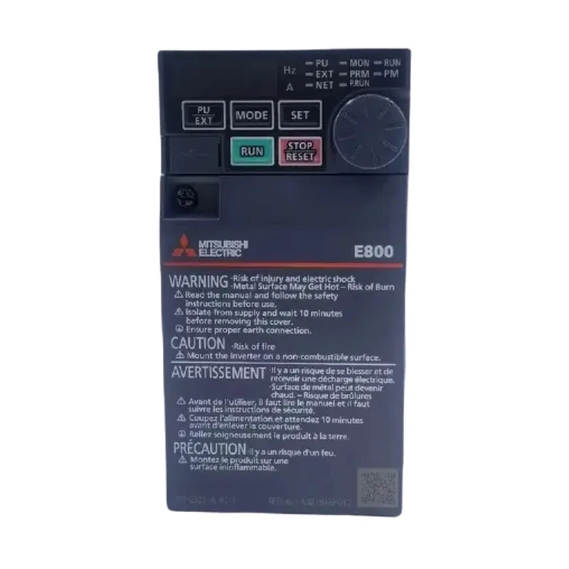 FR-E820-0080-4-60 Mitsubishi 3-phase 220V universal 1.5KW inverter, made in Japan.