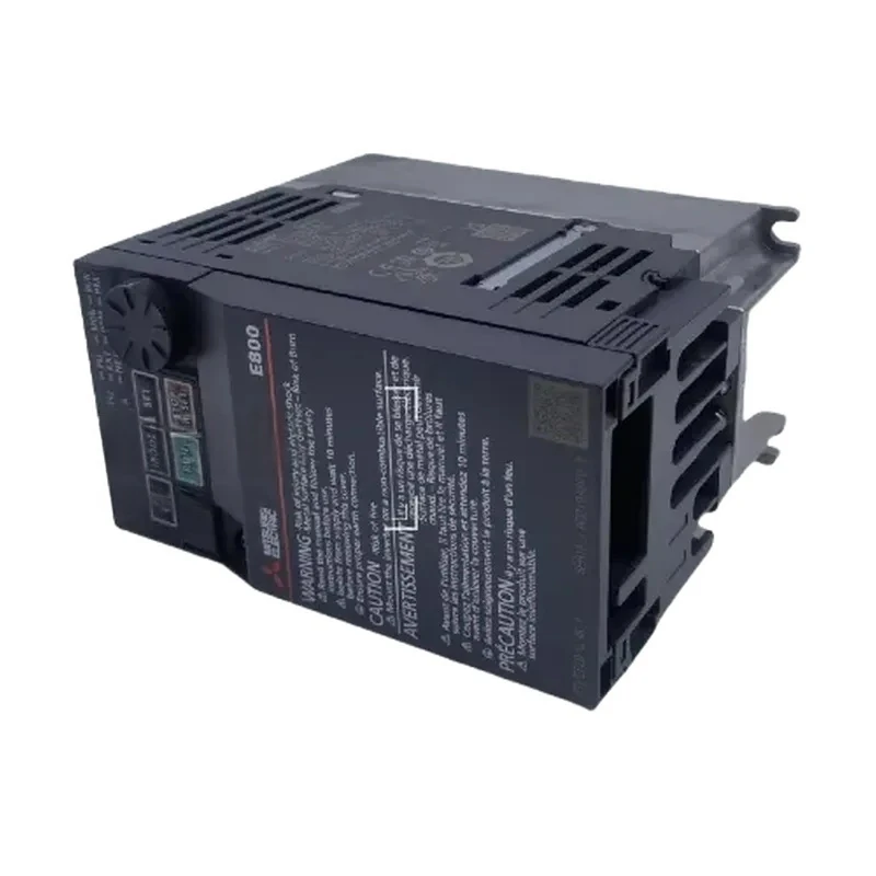 FR-E820S-0.2K-1 Mitsubishi inverter, single-phase 220V universal type, made in Japan.
