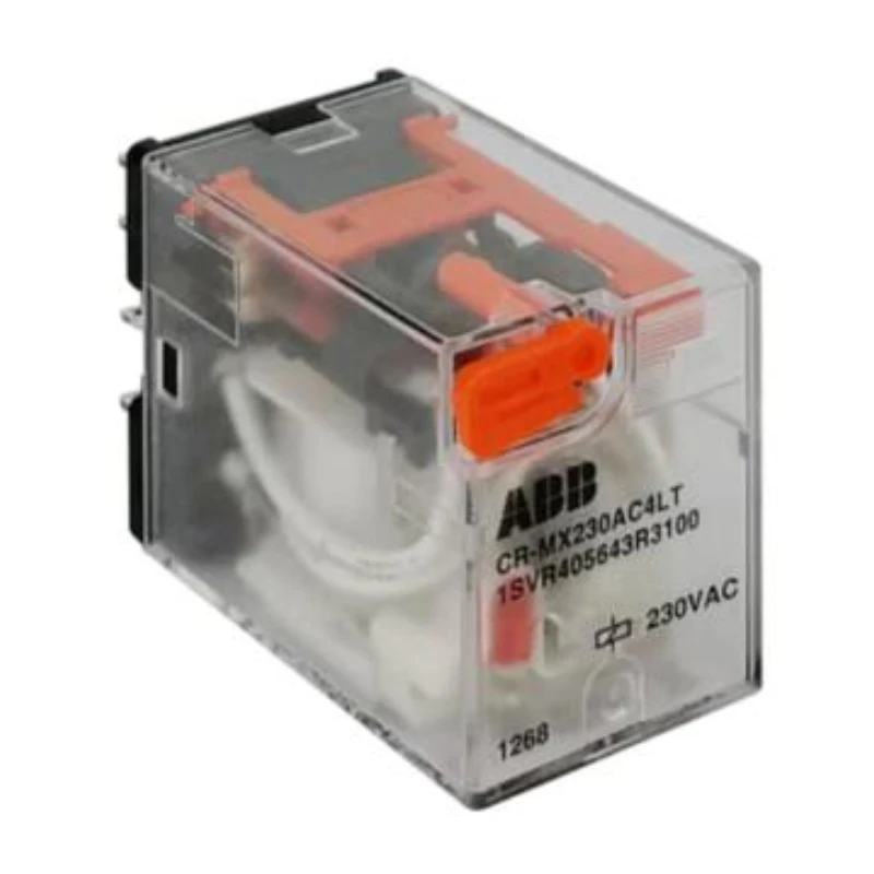 ABB CR-MX Plug-in Intermediate Relay (with Test Button), CR-MX230AC2LT 10229011