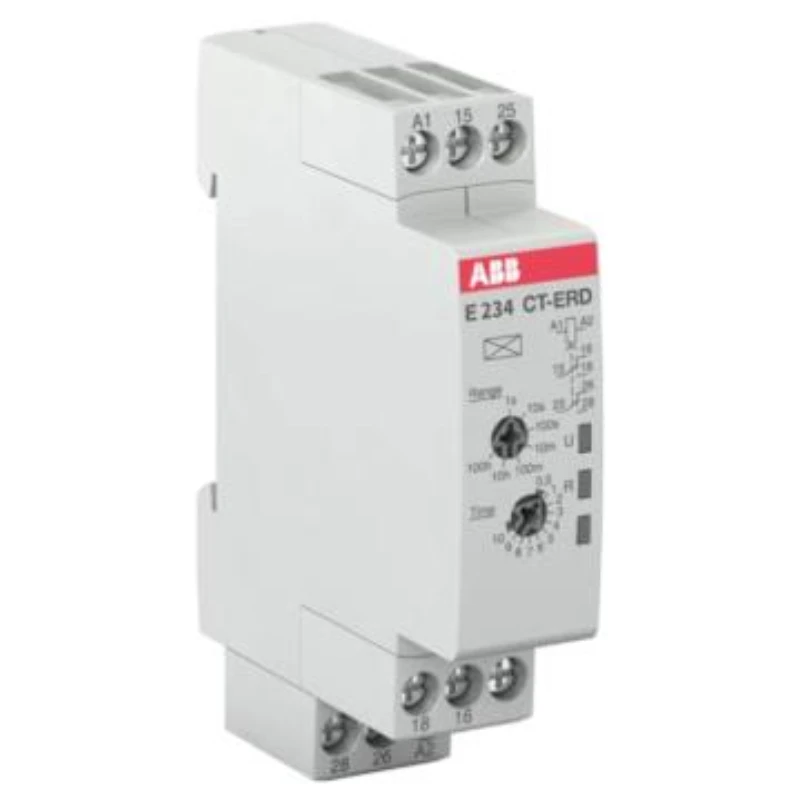 ABB CT-D Electronic Time Relay, CT-ERD.22, 24-48VDC/24-240VAC, 0.05s-100 10094750