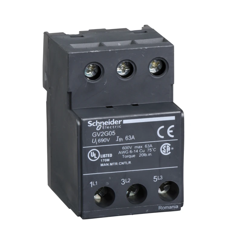 GV2G05 Terminal block TeSys Deca & TeSys U for GV1L3 3P