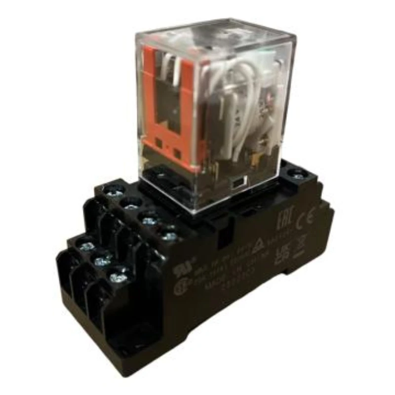 OMRON Miniature Power Relay with Base, MY4N-GS DC24V+PYFZ-14-E