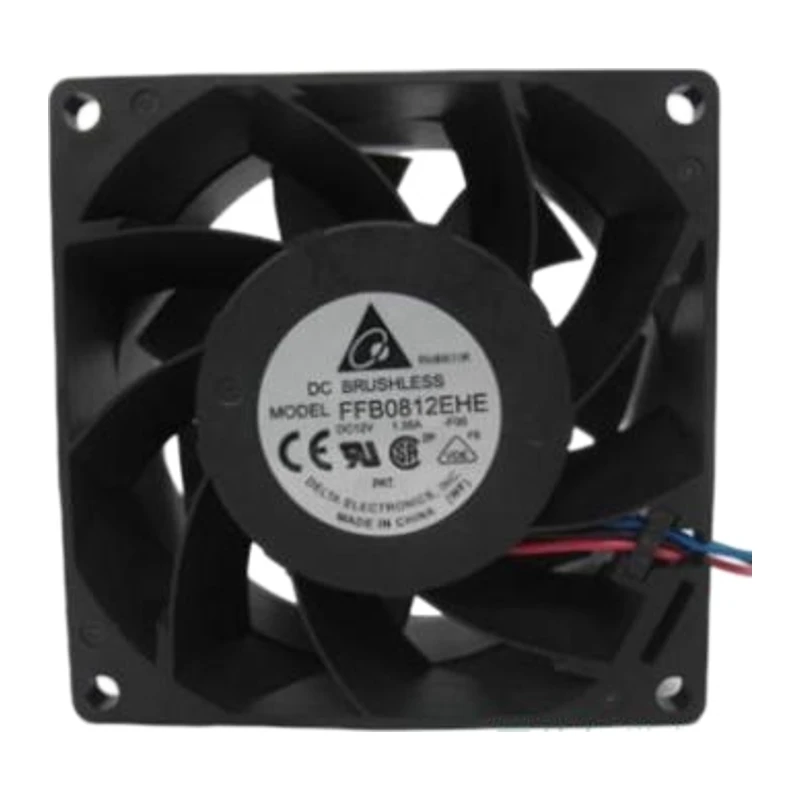 Delta fan, FFB0812EHE + power supply + cast iron counterweight