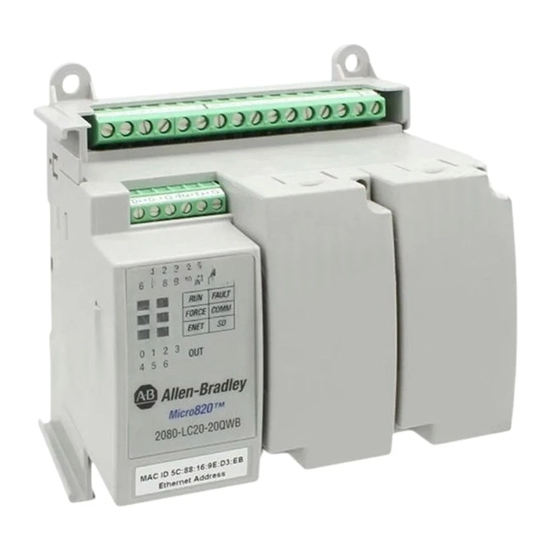 ALLEN BRADLEY-ROCKWELL Processor Module 2080-LC20-20QWB (1 unit)