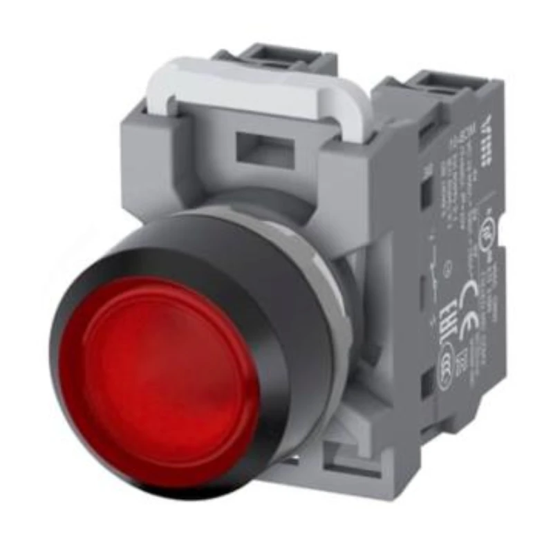 ABB MP series illuminated flat-top combination pushbutton, MP1-41Y-11 10224255