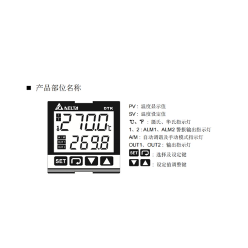 Delta temperature controller, DTK9696C12