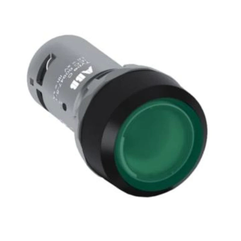 ABB CP series flat-top button with illuminated plastic ring, CP1-11G-10 10103846