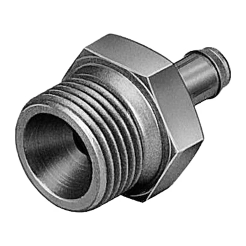 Festo stainless steel barbed connector, CRCN-1/8-PK-4, 13970. Orders mus be in multiples of 10.