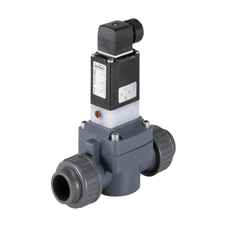 Burkert diaphragm valve distributor, Burkert servo solenoid valve 0142 model.