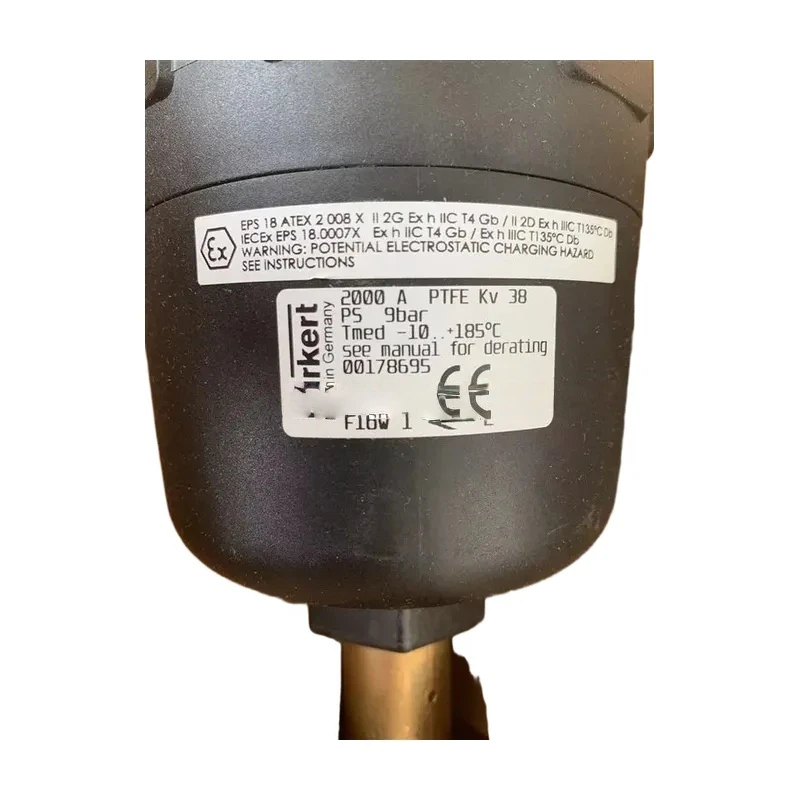 Burkert angle seat valve 2000 model 00178695 Burkert pneumatic valve