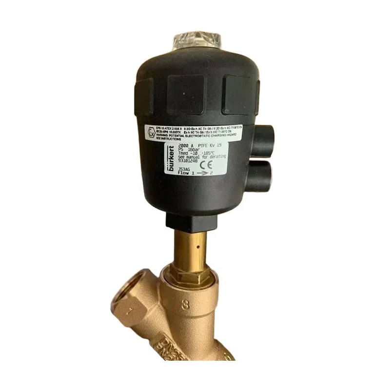 Burkert pneumatic valve model 2000 93101248 Burkert angle seat valve