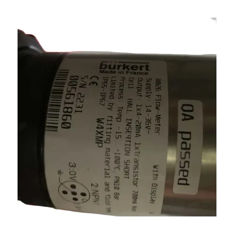 Burkert Transmitter 8025|8026 Model Turbine Flow Meter
