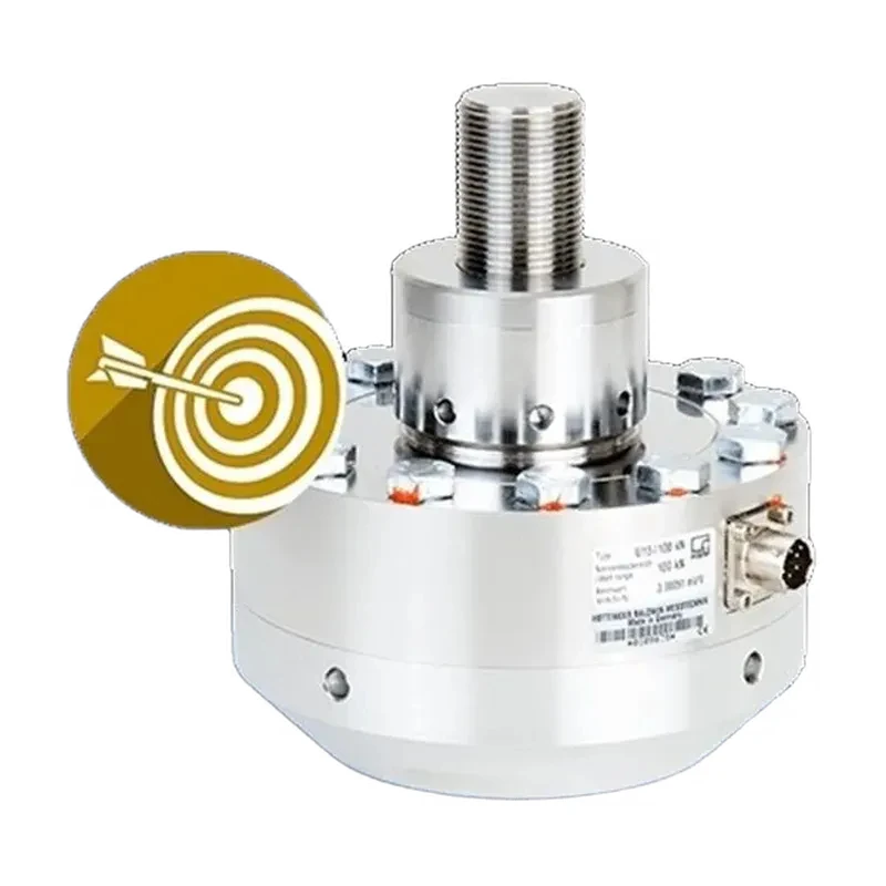 HBM U15 force sensors with a range of 2.5 kN to 2.5 MN.