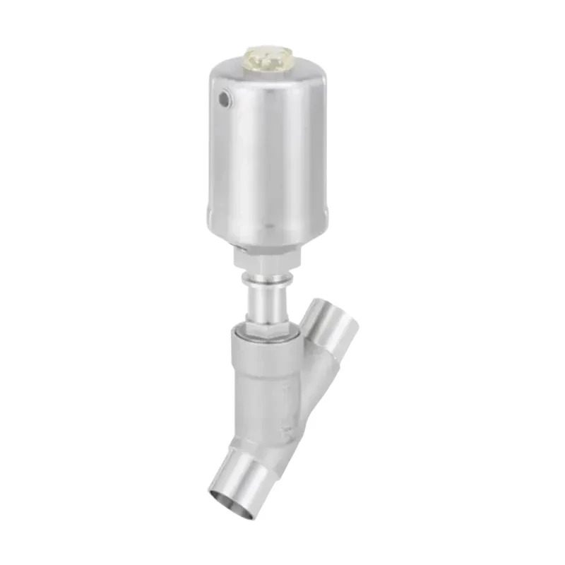 Burkert 2060 pneumatic angle seat valve with stainless steel actuator
