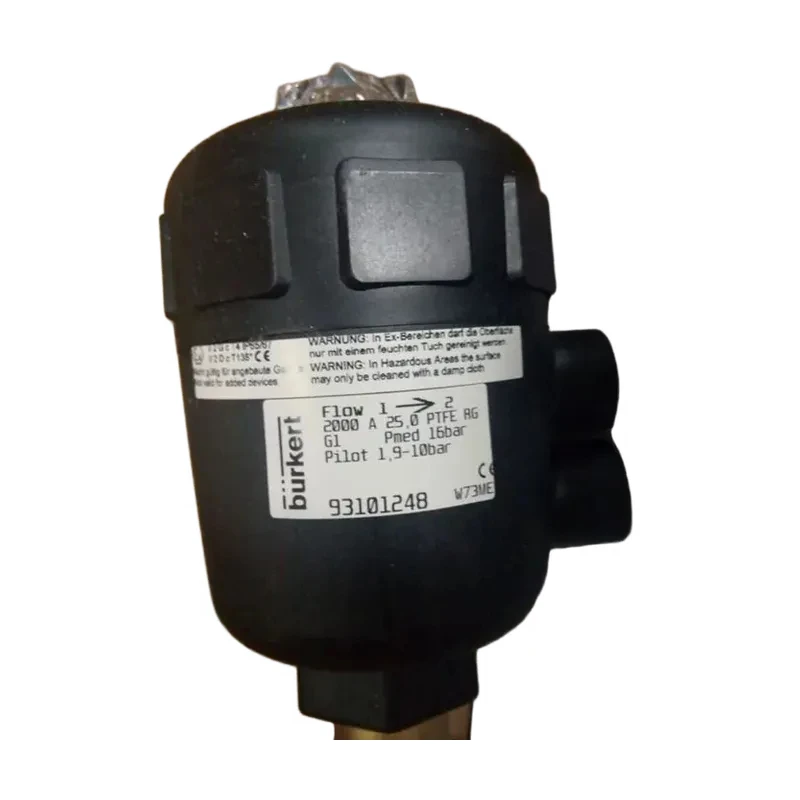 Burkert 2000 pneumatic angle seat valve distributor Burkert drain valve now available