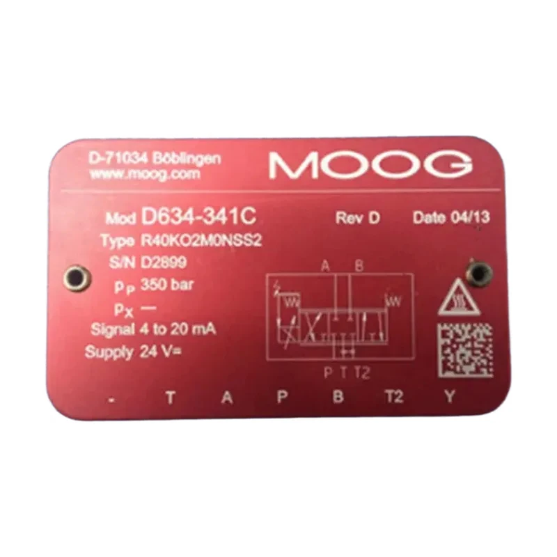 MOOG D633/634 series servo valves from the USA, large stock available.