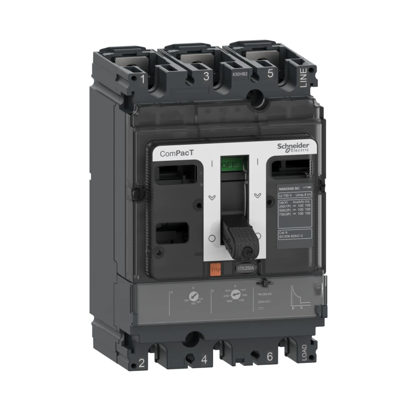 C25S3TM250D Circui Breaker ComPacT NSX250S 100 kA DC 3P3D 250 A TMD