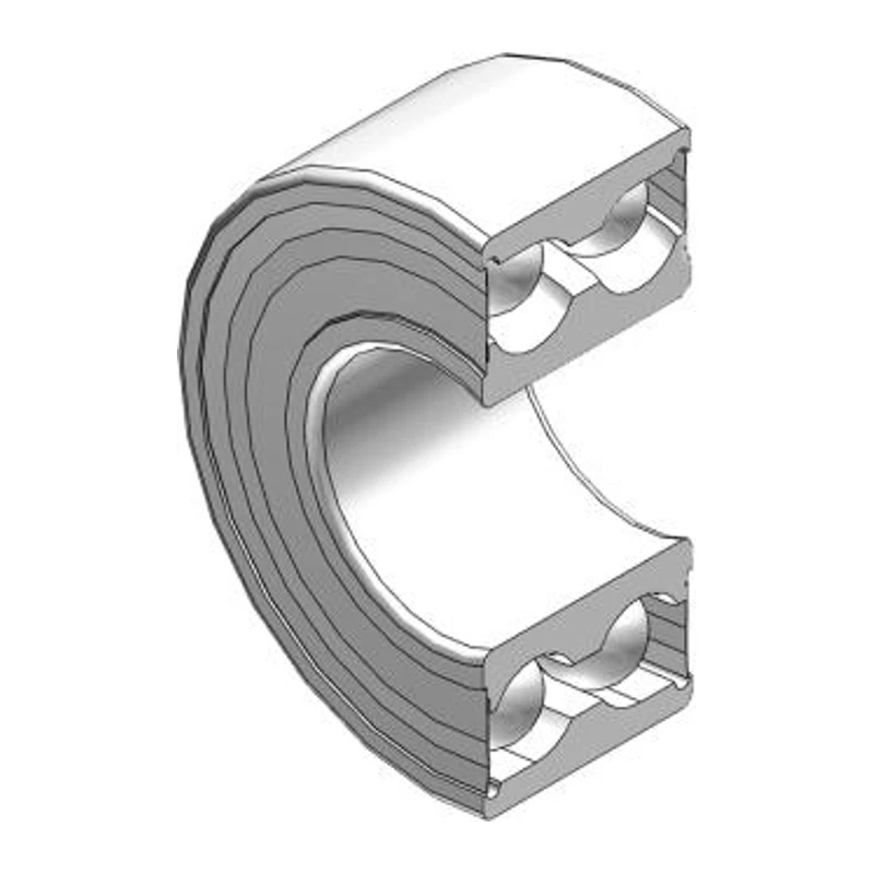SKF angular contact ball bearing, double row, rubber cap seal, 3208 A-2RS1/MT33
