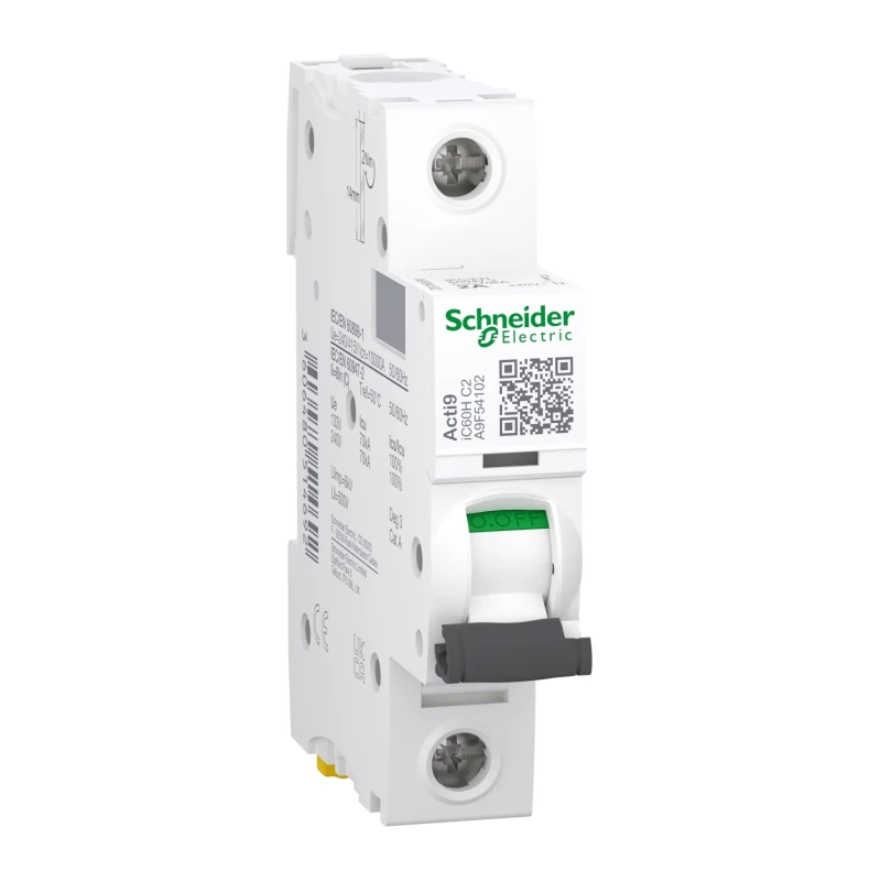 A9F54102 Acti9 iC60H 1P 2A C Miniature Circuit breaker