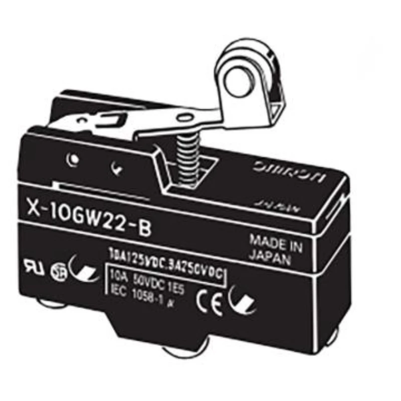 OMRON X-10GW22-B DC microswitch with built-in magnetic blowout arc extinguishing