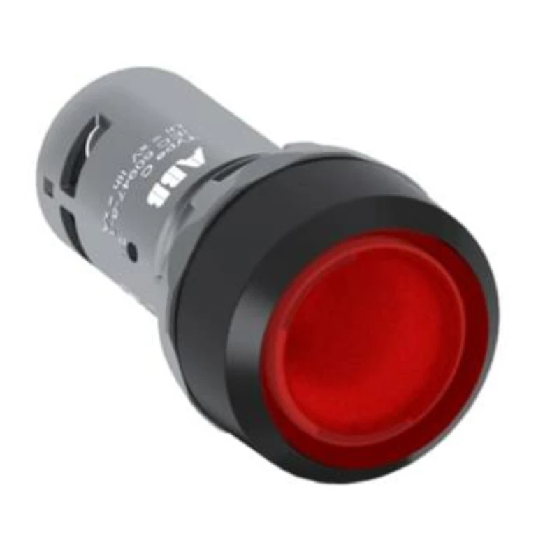 ABB CP series flat-top button with illuminated plastic ring, CP1-11R-10 10103845