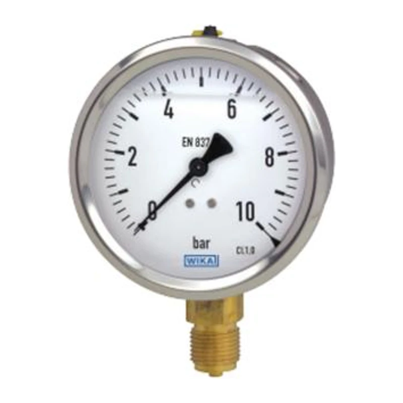 WIKA pressure gauge, 213.53.063, 0~25MPa, radial mounting, hreaded interface specification: G1/4, silicone oil filled.