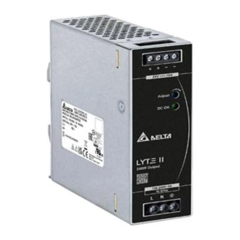 Delta Industrial Power Supply Switching Power Supply, DIN Rail Type, 15V 240W LYTE II Series, DRL-15V 240W1EN DIN Rail Type Power Supply, 15V 240W LYTE II Series