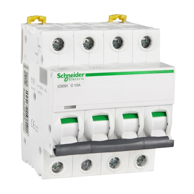 Schneider A9F28410 iC65H small circuit breaker C curve 4P 10A
